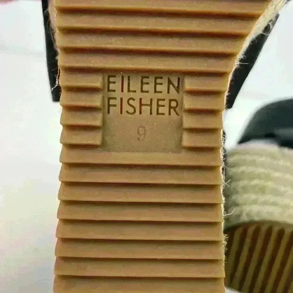 Eileen Fisher Willow Tumbled Leather Wedge Espadrille - Picture 13 of 16